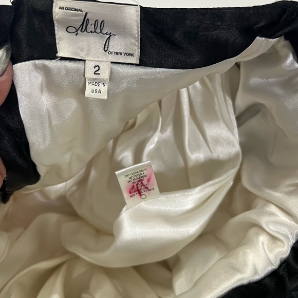 Milly of New York Black and Cream Skirt - Picture 2 of 3